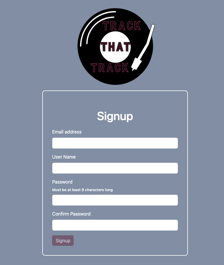 Signup Page